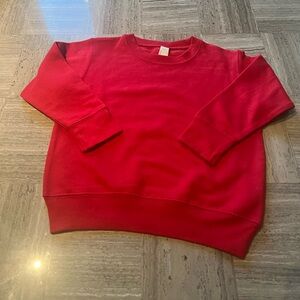 Rabbit Skins Vibrant Red Crewneck Sweatshirt. Size 3